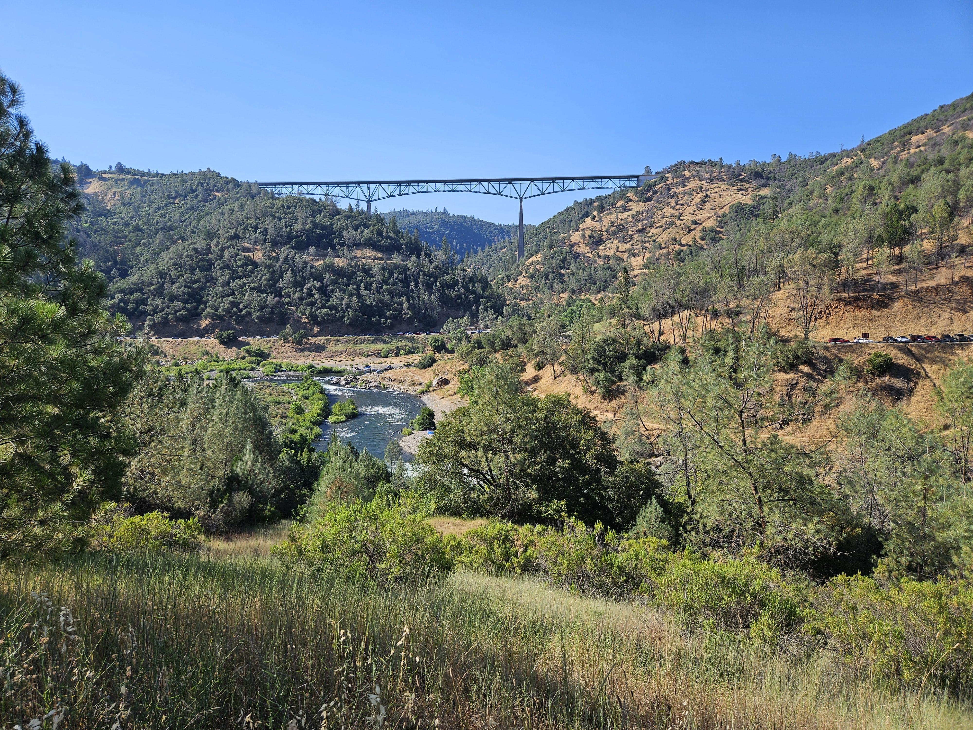 Foresthill Bridge spanning the American River Canyon